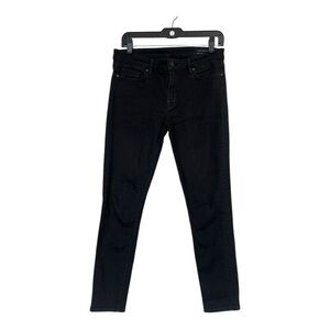 All Saints Mast Fit Black Skinny Jeans Full-Length Denim Size W32